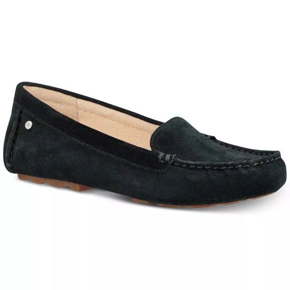UGG Women's Milana Unlined Loafers Slippers in Black - Picture 1 of 12